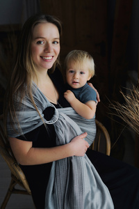 Ring sling TENCEL™ Silver Path - size M (2 m)/2nd class