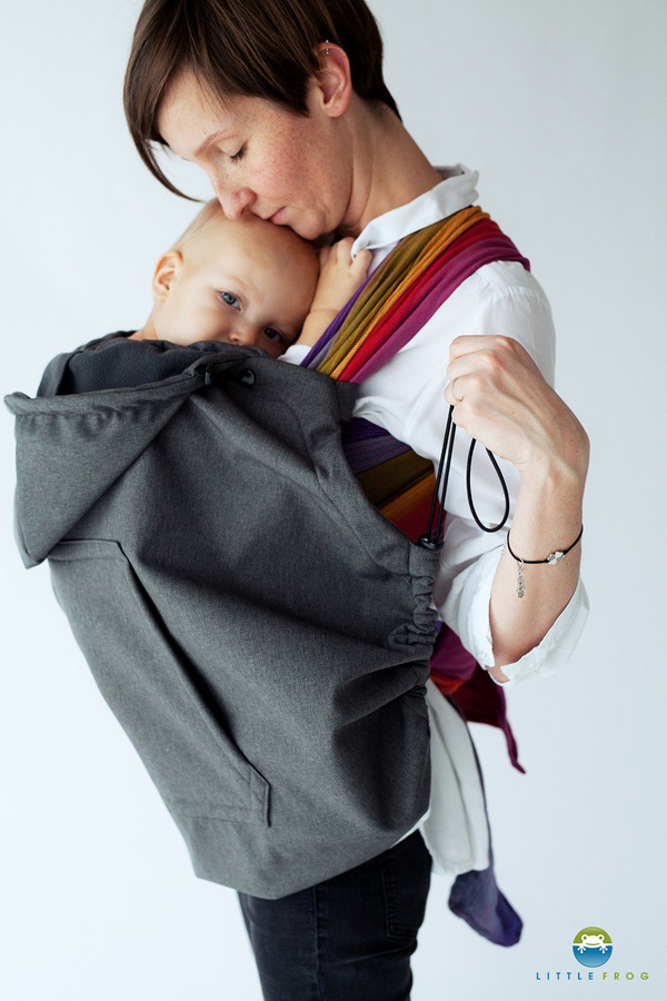 Osłonka do chust i nosidełek (softshell) - Graphite