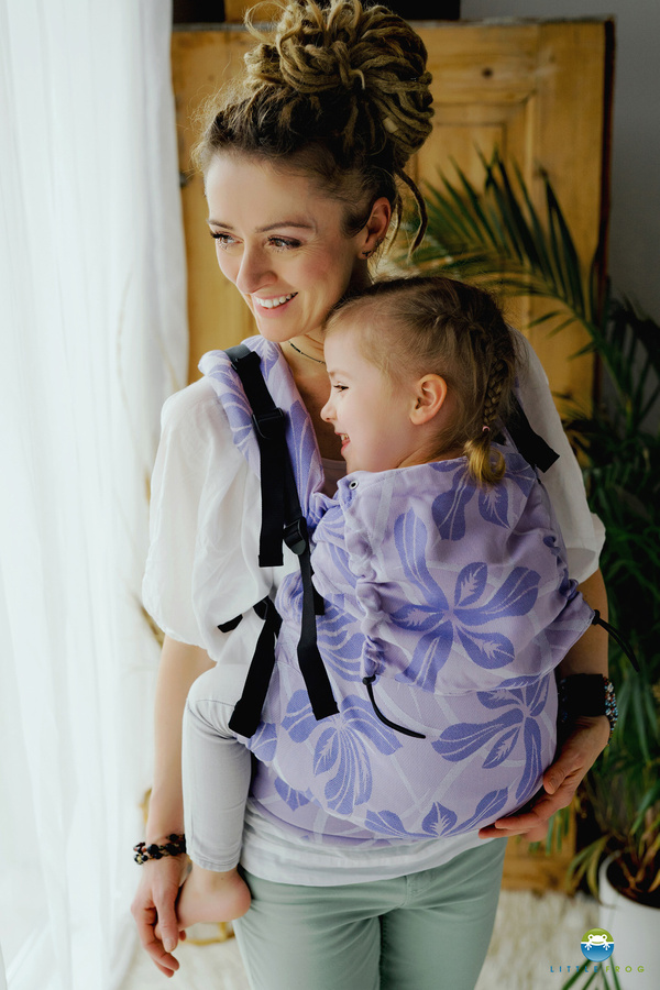 Little Frog XL Toddler Carrier -  Lilac Flowrora/2nd  grade