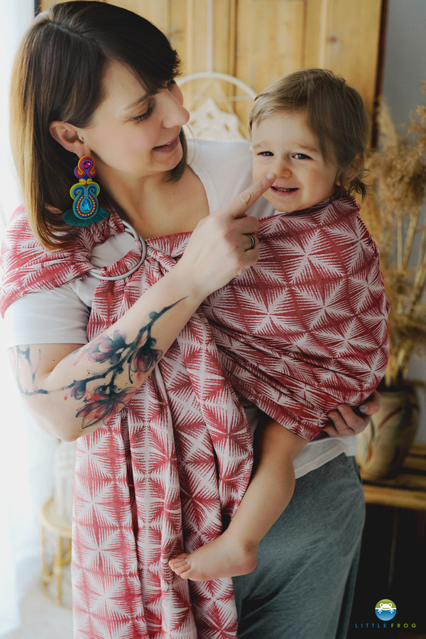 Ring sling Carmine Glimmer - size M (2 m)