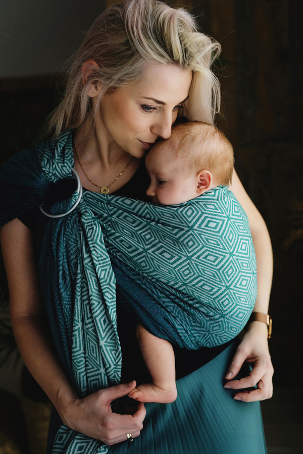 Ring Sling Tragetuch Jade Cube - Größe M (2m)