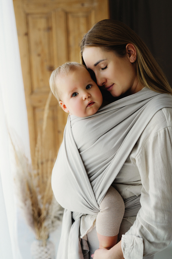 Eșarfă port-bebe Beige Moonstone mărimea 5