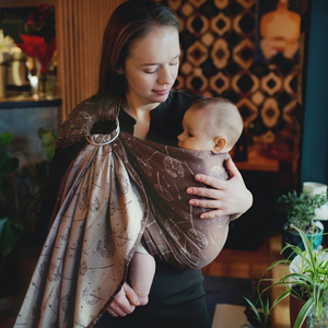 Ring Sling Tragetuch Umber Lightness - Größe S (1,7m)