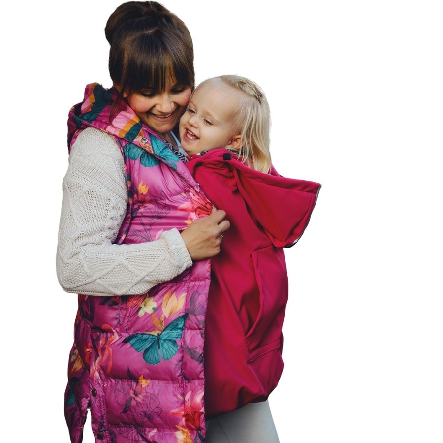 Protecție softshell pentru eșarfă port-bebe și marsupiu - Magenta