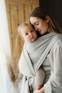 Eșarfă port-bebe Beige Moonstone mărimea 5