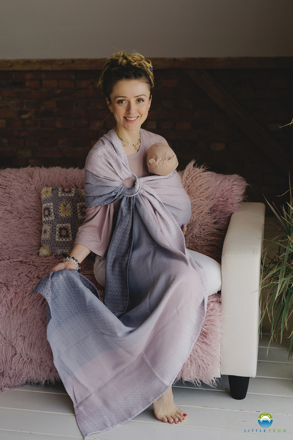 Ring Sling Tragetuch Lovely Lavender - Größe M (2 m) /2. Wahl
