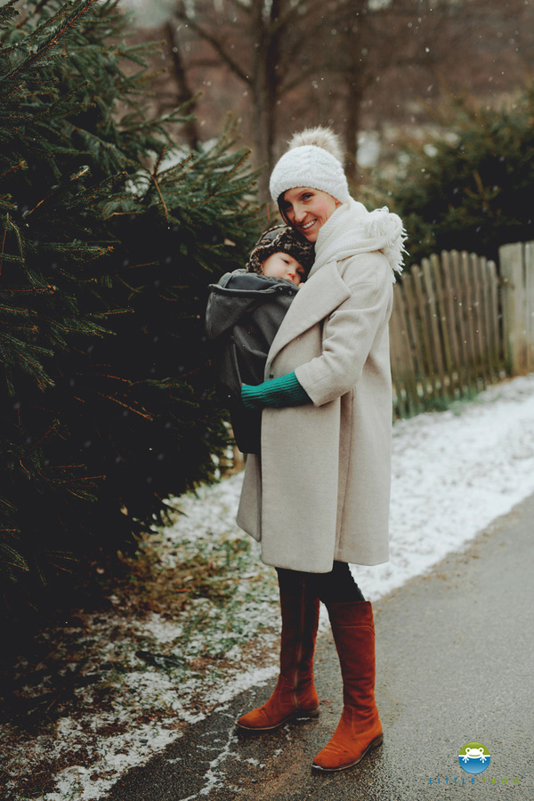 Babywearing Cover (softshell) - Graphite 