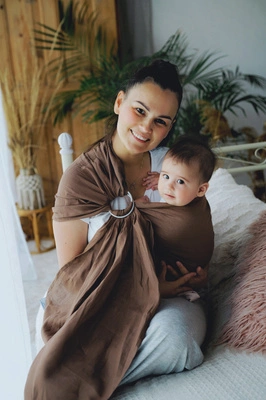 Chusta kółkowa Pure Linen Bali Wood M (2m)