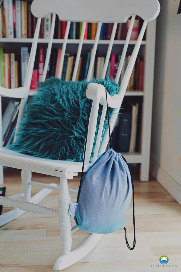 Little Frog Sac à cordon pour écharpe - Dark Lazurite