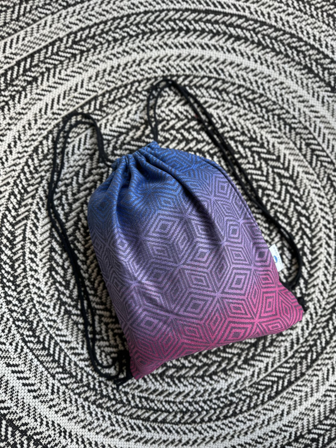 Rucsac mare pentru eșarfă port-bebe Little Frog - TENCEL™ Aurora Cube