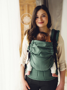 Porte-bébé ergonomique Prime Linen Salvia