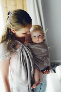 Sling cu inele TENCEL™ Hazy Love Drift - mărimea S (1,7 m)