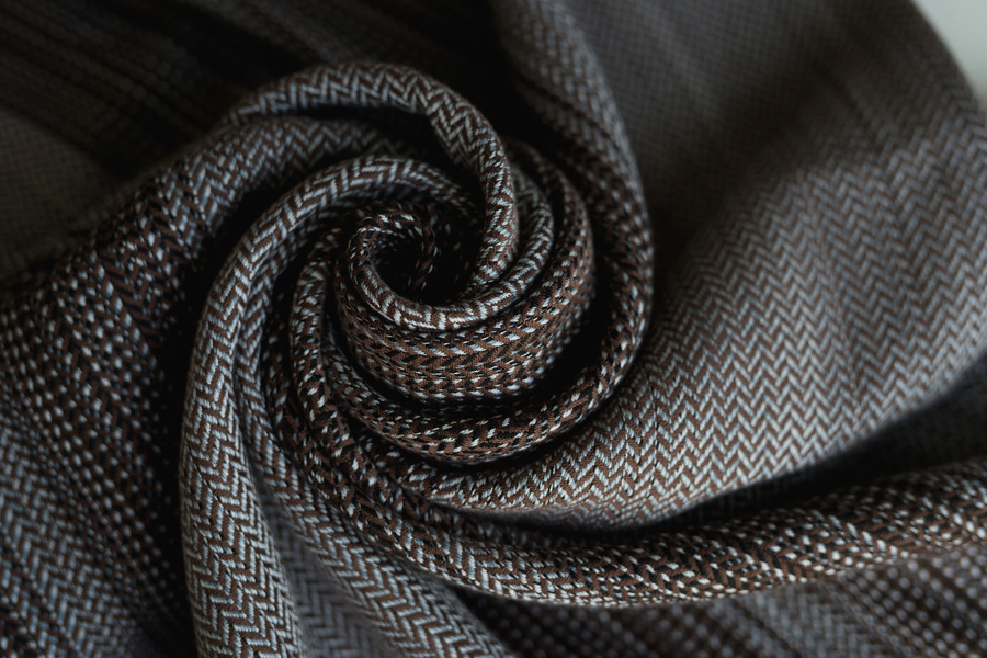 Fular tejido Brown Path - talla 7