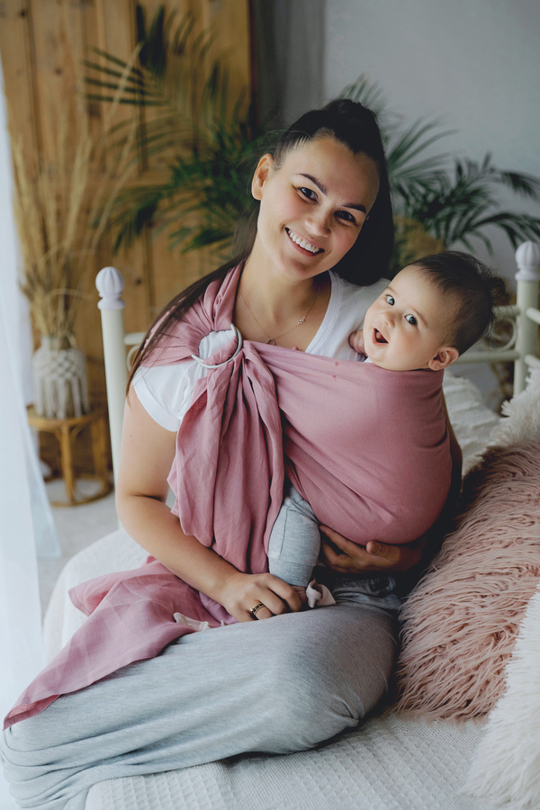 Ring Sling Tragetuch Pure Linen Hutt Lagoon - Größe M (2m)