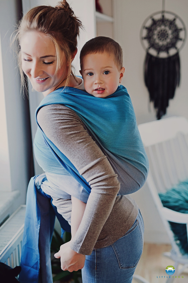 Chusta do noszenia dziecka Ciemny Lazuryt 4,2 m