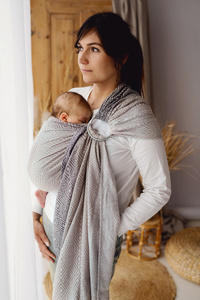 Ring Sling Tragetuch TENCEL™ Calm Cube - Größe L (2,3m)