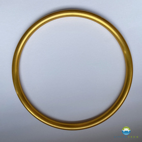 Aluminium Ringe für Tragetücher XL - HANDPOLIERTES GOLD