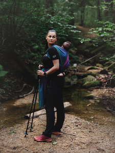 Écharpe de portage Bamboo Misty Zircon - taille 5 /2e choix