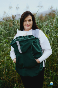 Babywearing Cover (softshell) - Green /2nd class