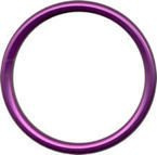Anelli in alluminio viola per fascia porta bebè, taglia S