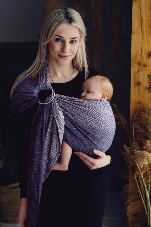 Ring Sling TENCEL™ Iris Cube - taille M (2m) /2e choix