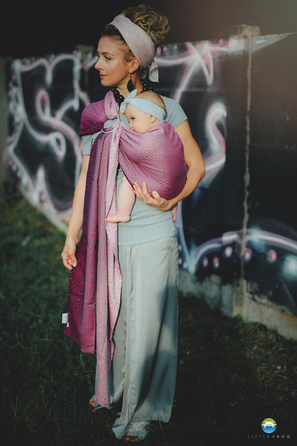 Ring Sling Tragetuch TENCEL™ Peony Cube - Größe M (2 m) /2. Wahl