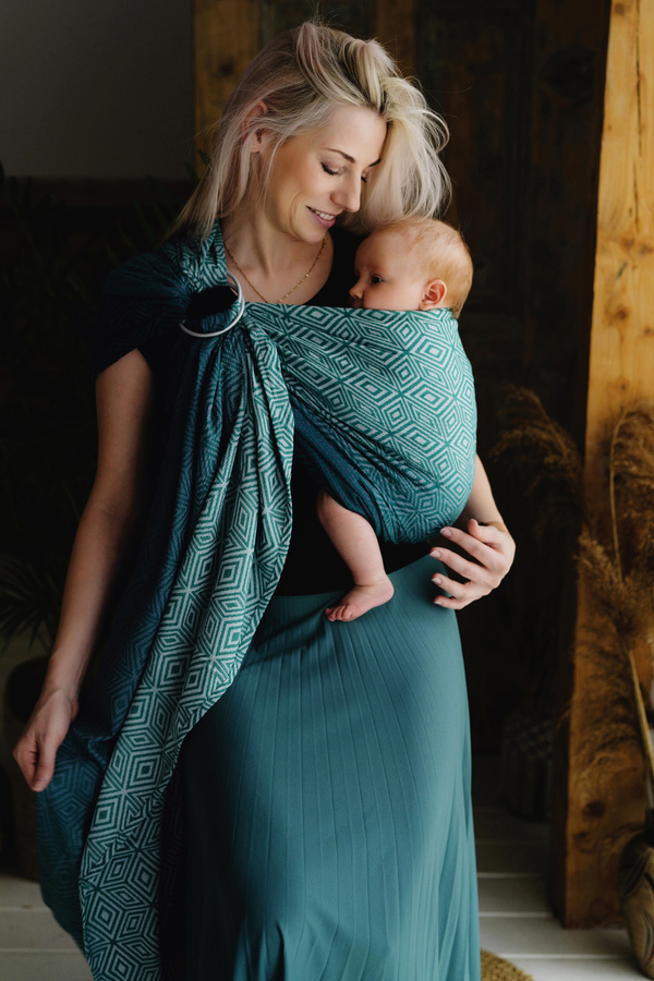 Ring Sling Tragetuch Jade Cube - Größe S (1,7m) /2. Wahl