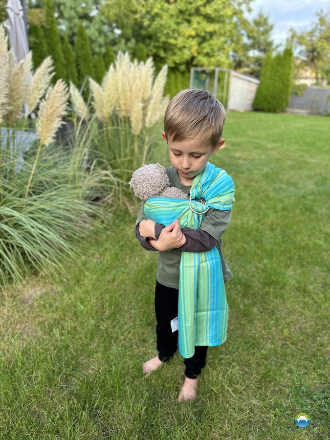 MIni Bandolera de anillas Aventurine