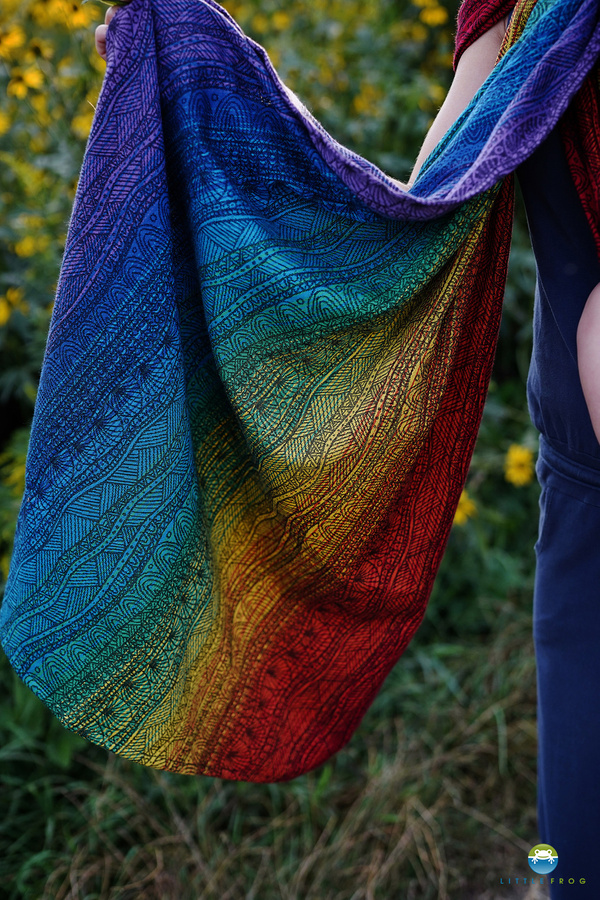 Ring Sling Tragetuch Rainbow Harmony - Größe M (2m) /2. Wahl