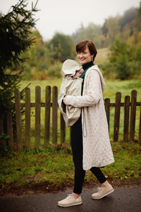 Osłonka do chust i nosidełek (softshell) - Beige