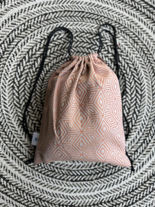 Large Drawstring Bag for wrap/sling - Tencel Foxy Cube