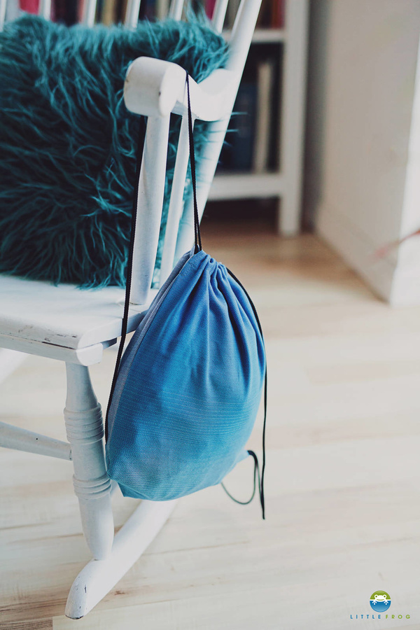 Kordelbeutel für Tragetuch/Schleuder - Lazurit dunkel