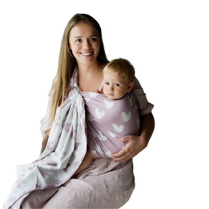 Ring Sling Tragetuch Hazy Love Rose - Größe S (1,7m)