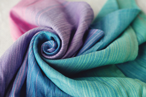 Bamboo Zircon – breathable, colourful baby wrap for babywearing, size 6