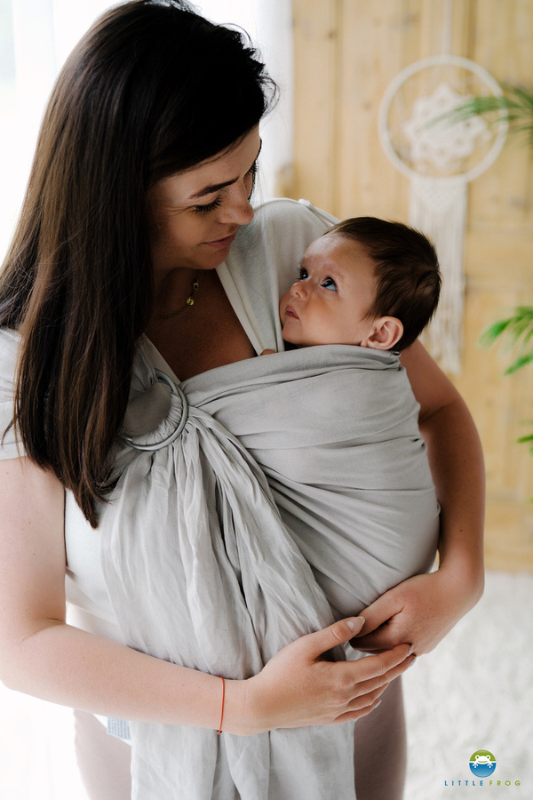 Ring Sling Tragetuch Pure Linen Fossil - Größe S (1,7m)