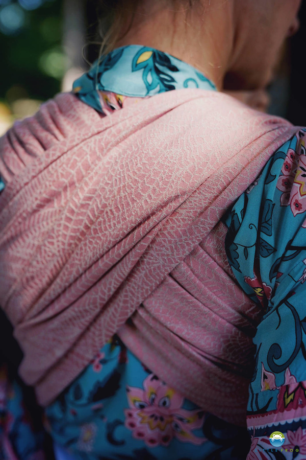 Chusta do noszenia dziecka Pink Linen Wildness 4,2 m