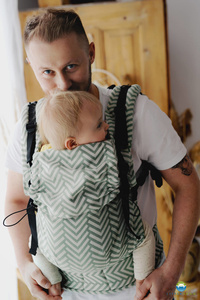 Green Ergonomic Carrier that grows with your child Prime Natural Miles