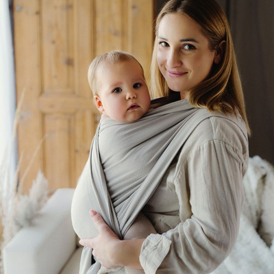 Eșarfă port-bebe Beige Moonstone mărimea 6